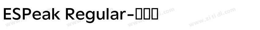 ESPeak Regular字体转换